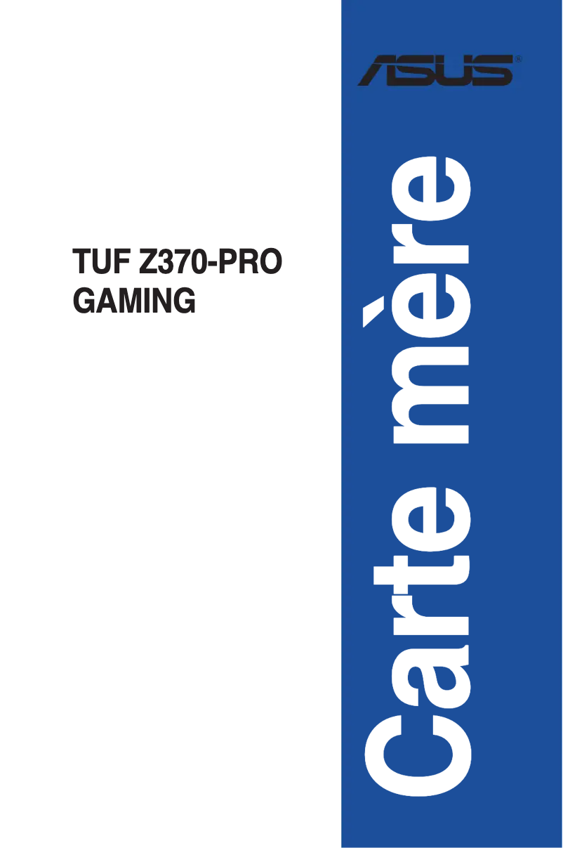 Page 1 de la notice Manuel utilisateur Asus TUF Z370-Pro Gaming