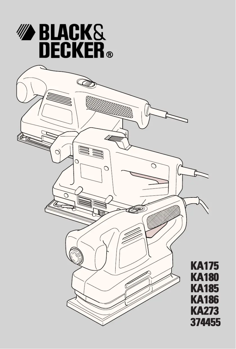 Page n°1 - Manuel utilisateur Black & Decker KA175