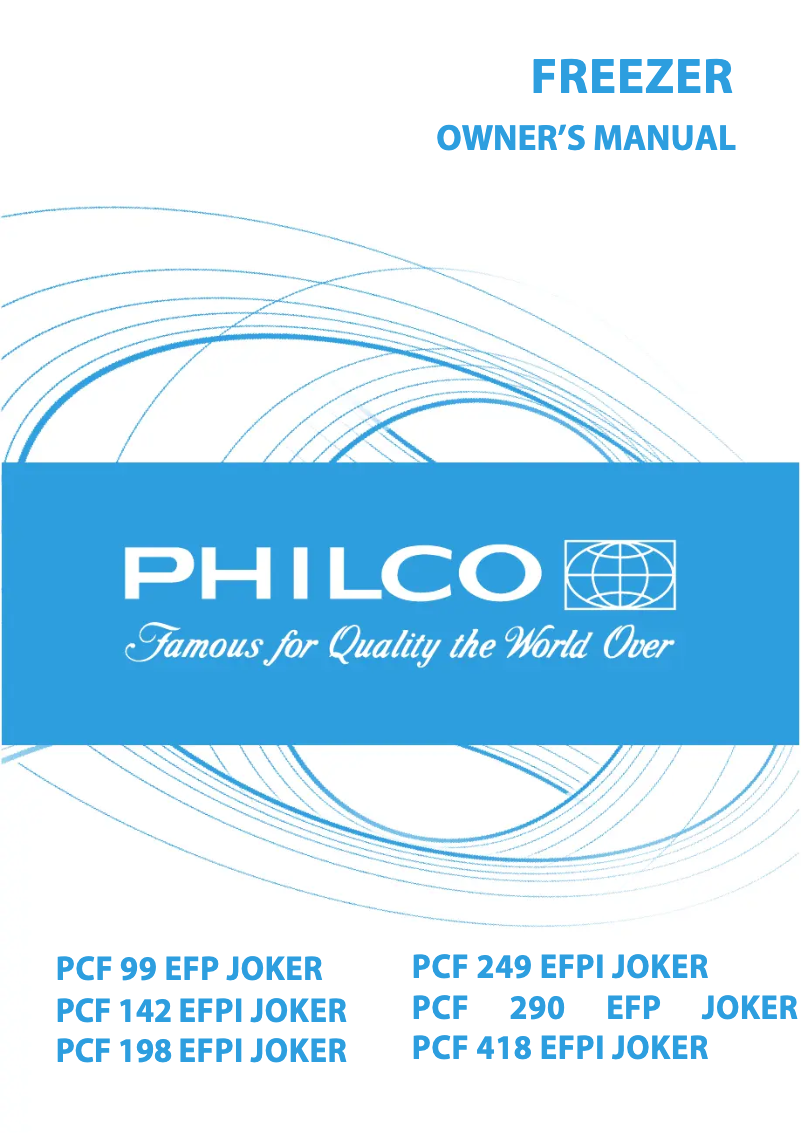 Page n°1 - Manuel utilisateur Philco PCF 418 EFPI JOKER