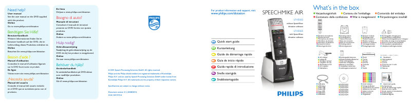 First page image of the manual for SpeechMike Air LFH3000