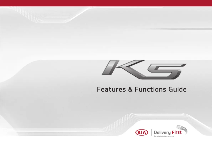 Image de la première page du manuel de l'appareil K5 (2021)