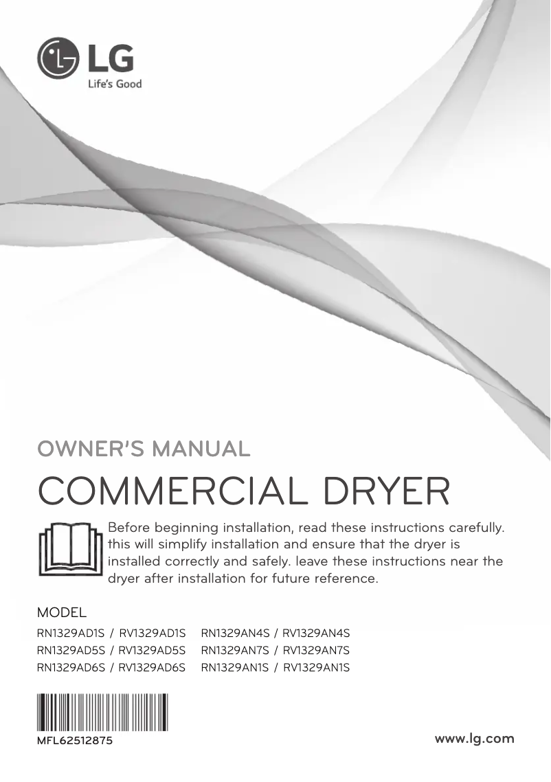 Page 1 de la notice Manuel utilisateur LG RN1329AN7S