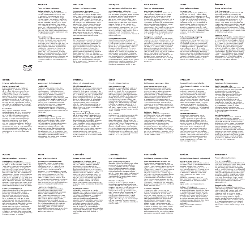 Page 1 de la notice Manuel utilisateur Ikea Morgedal Double