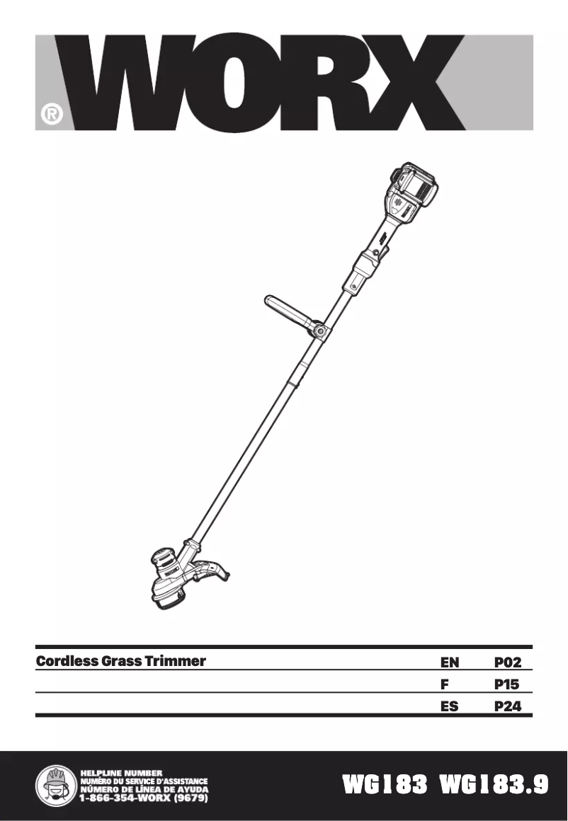Page 1 de la notice Manuel utilisateur Worx WG183