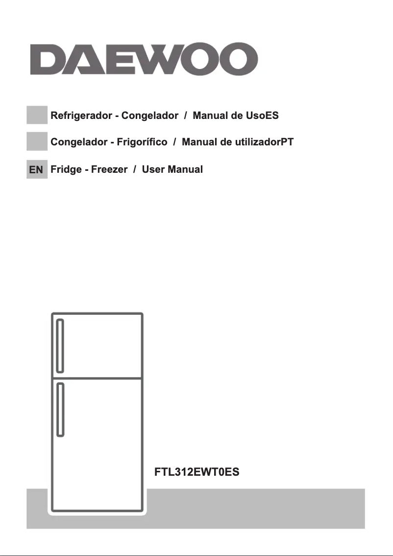 Page 1 de la notice Manuel utilisateur Daewoo FTL312EWT0ES
