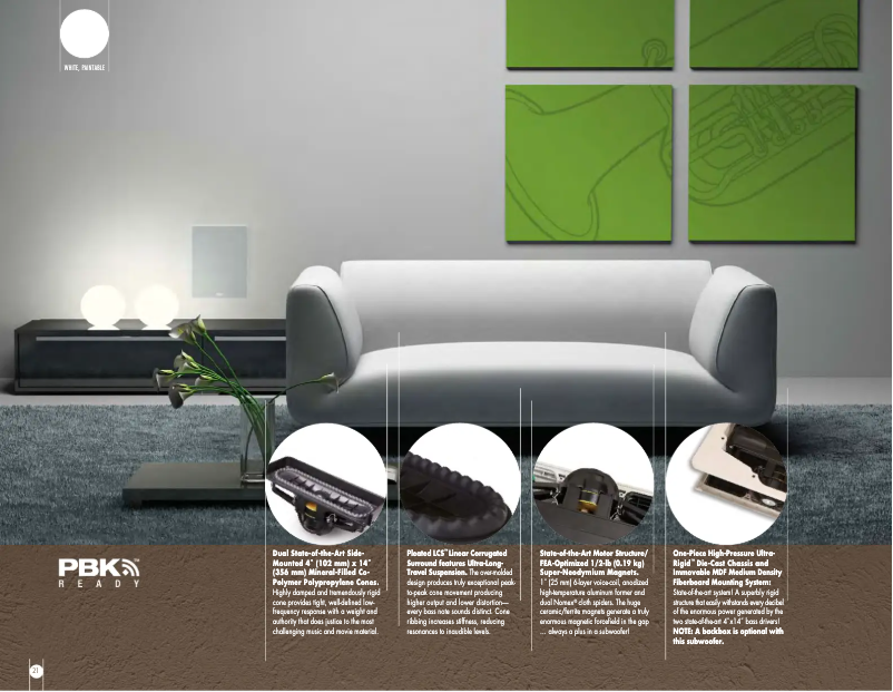 Page 1 de la notice Fiche technique Paradigm X-850