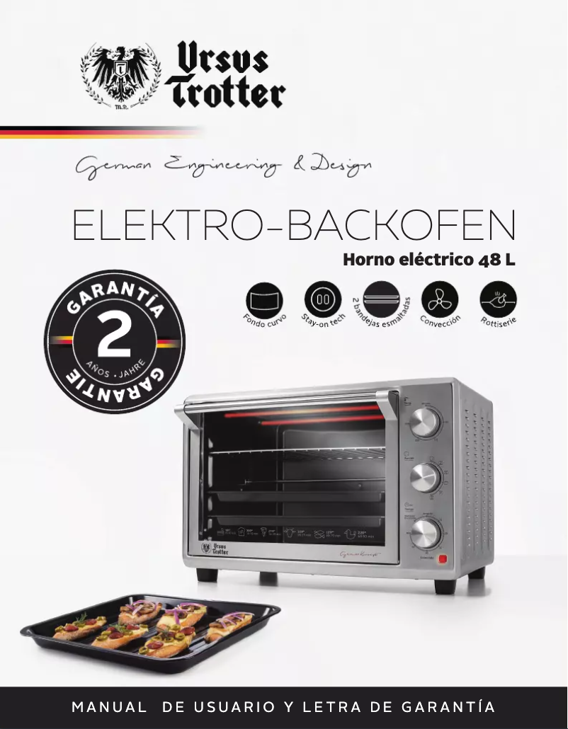 Page 1 de la notice Manuel utilisateur Ursus Trotter UT-BACKOFEN 48