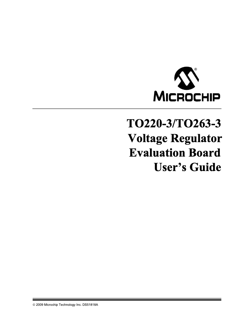 Page 1 de la notice Manuel utilisateur Microchip MCP1825S