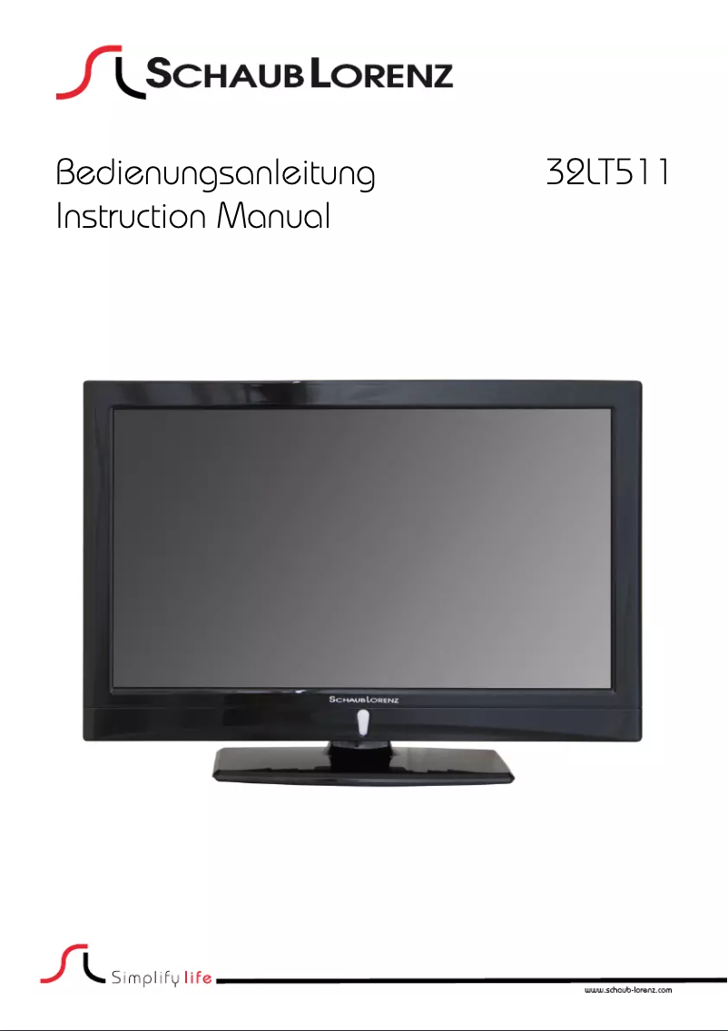 Image de la première page du manuel de l'appareil 32LT511