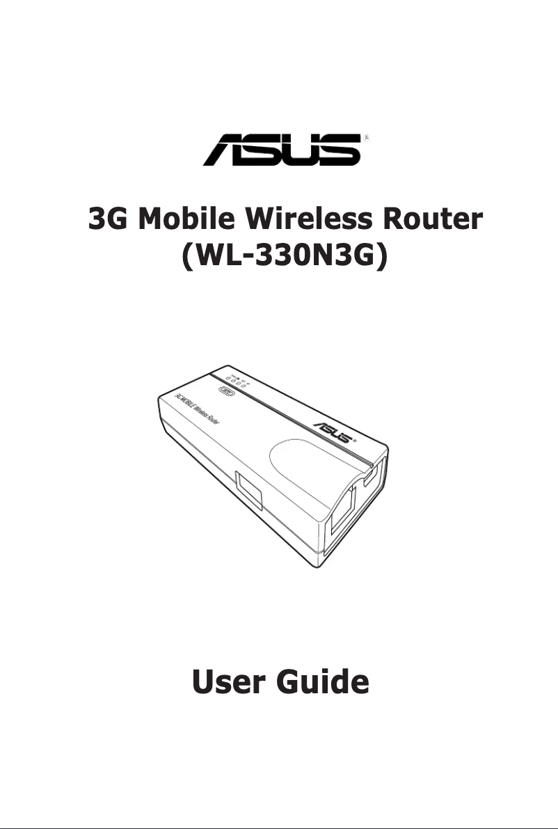 Image de la première page du manuel de l'appareil WL-330N3G