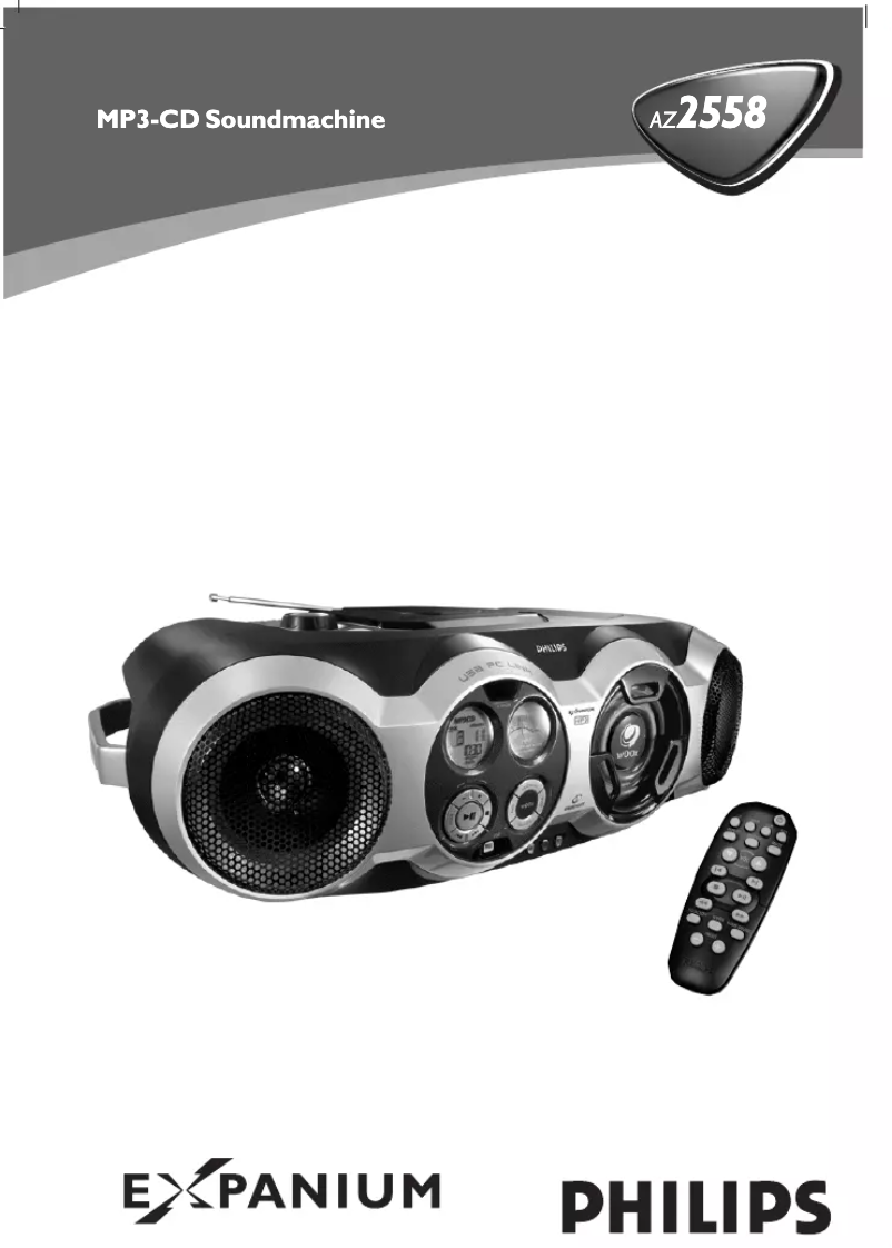 Page n°1 - Manuel utilisateur Philips AZ2558