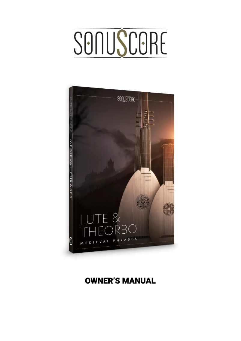 Page 1 de la notice Manuel utilisateur Steinberg Medieval Phrases: Lute & Theorbo