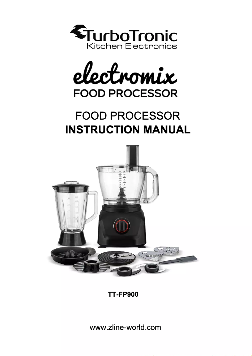 Page n°1 - Manuel utilisateur TurboTronic Electromix TT-FP900