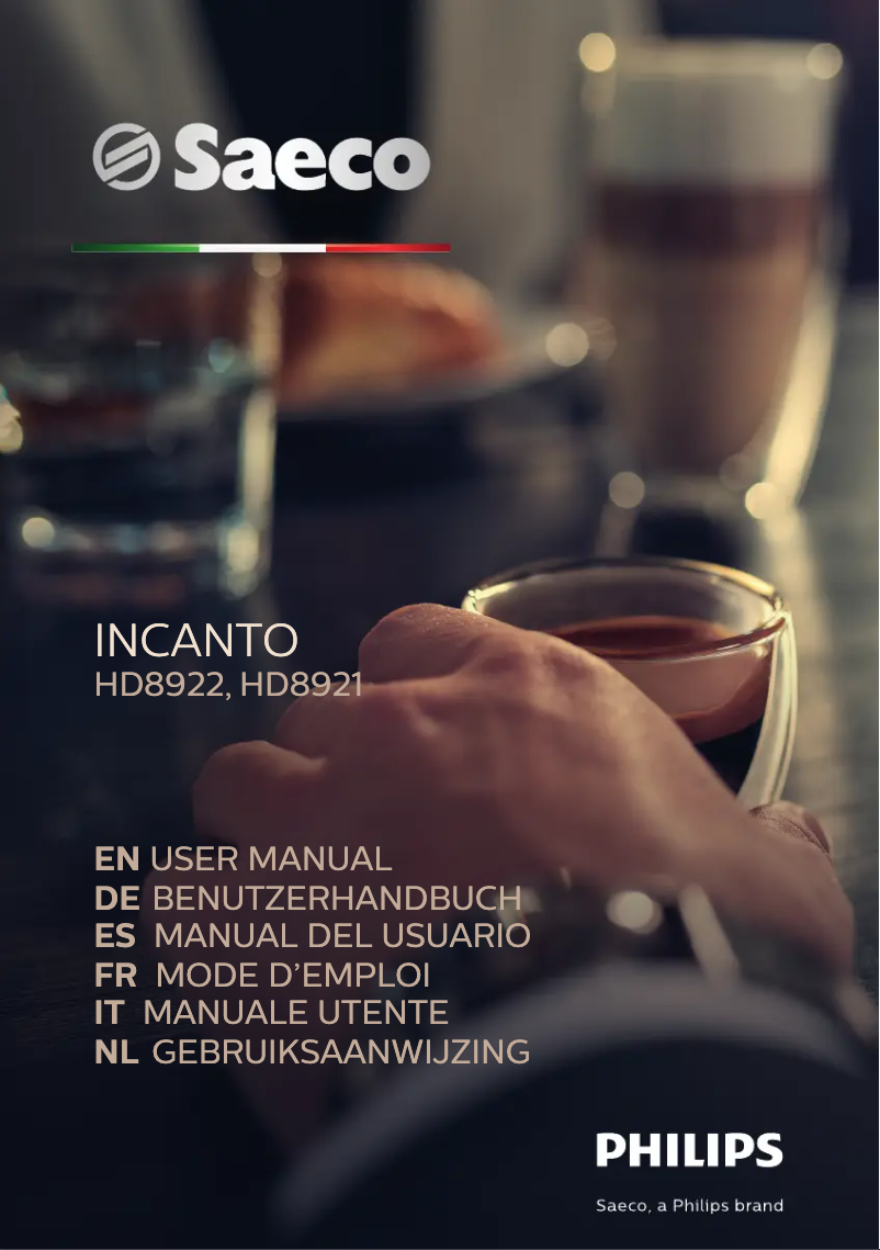 Page n°1 - Manuel utilisateur Philips Incanto HD8921