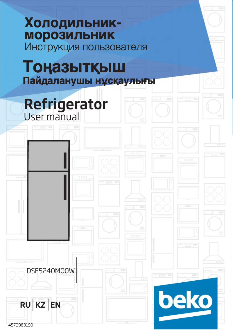 Image de la première page du manuel de l'appareil DSF5240M00W