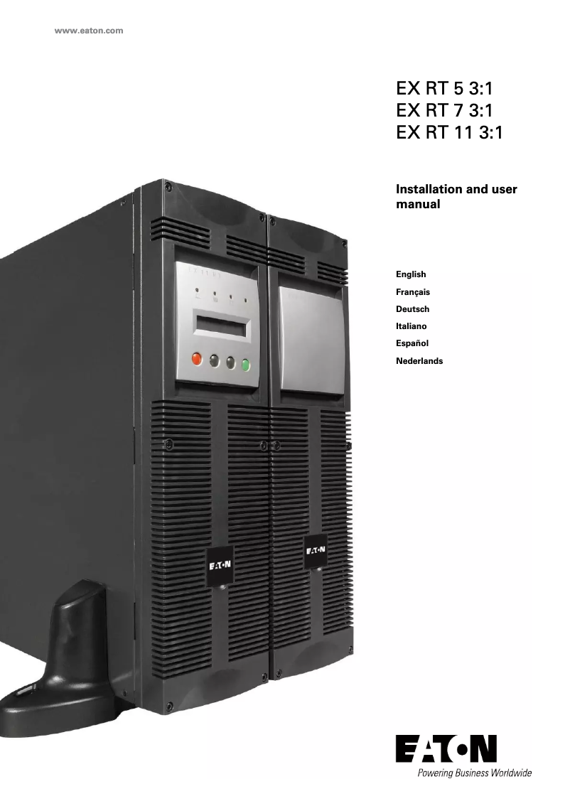 Image de la première page du manuel de l'appareil EX RT 7 3:1 Network