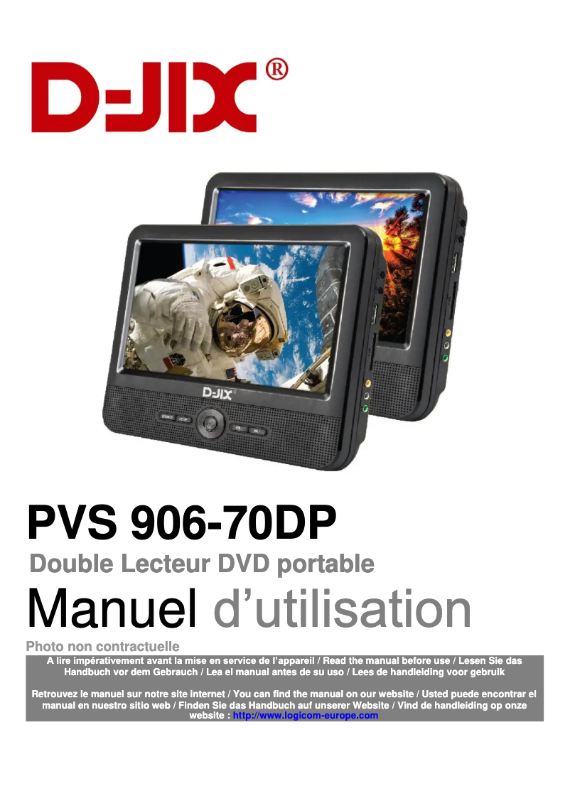 Page n°1 - Manuel utilisateur D-Jix PVS 906-70DP