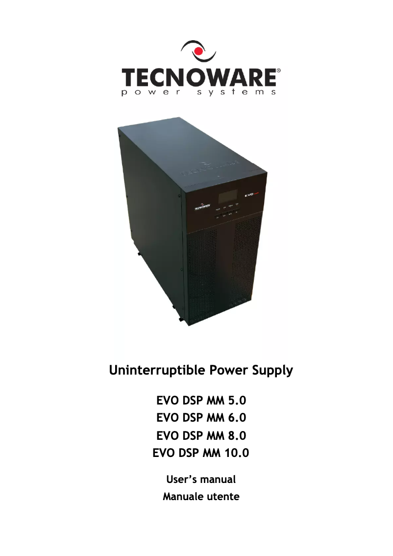 Page 1 de la notice Manuel utilisateur Tecnoware FGCEVD5MM2/D