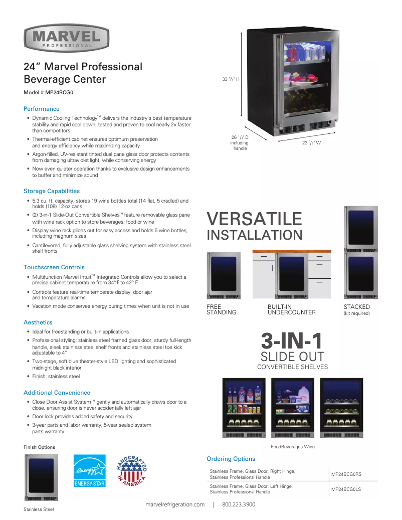 Image de la première page du manuel de l'appareil MP24BCG0LS