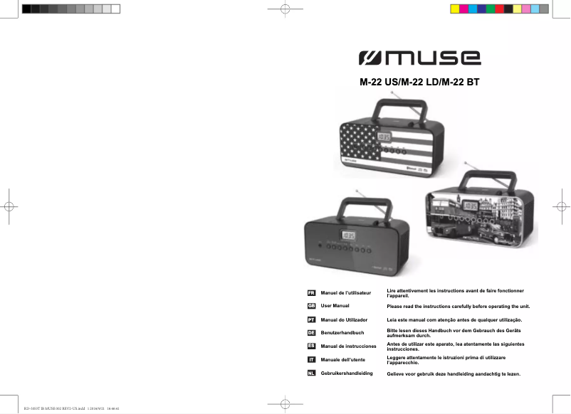 Page n°1 - Manuel utilisateur Muse M-22 BT