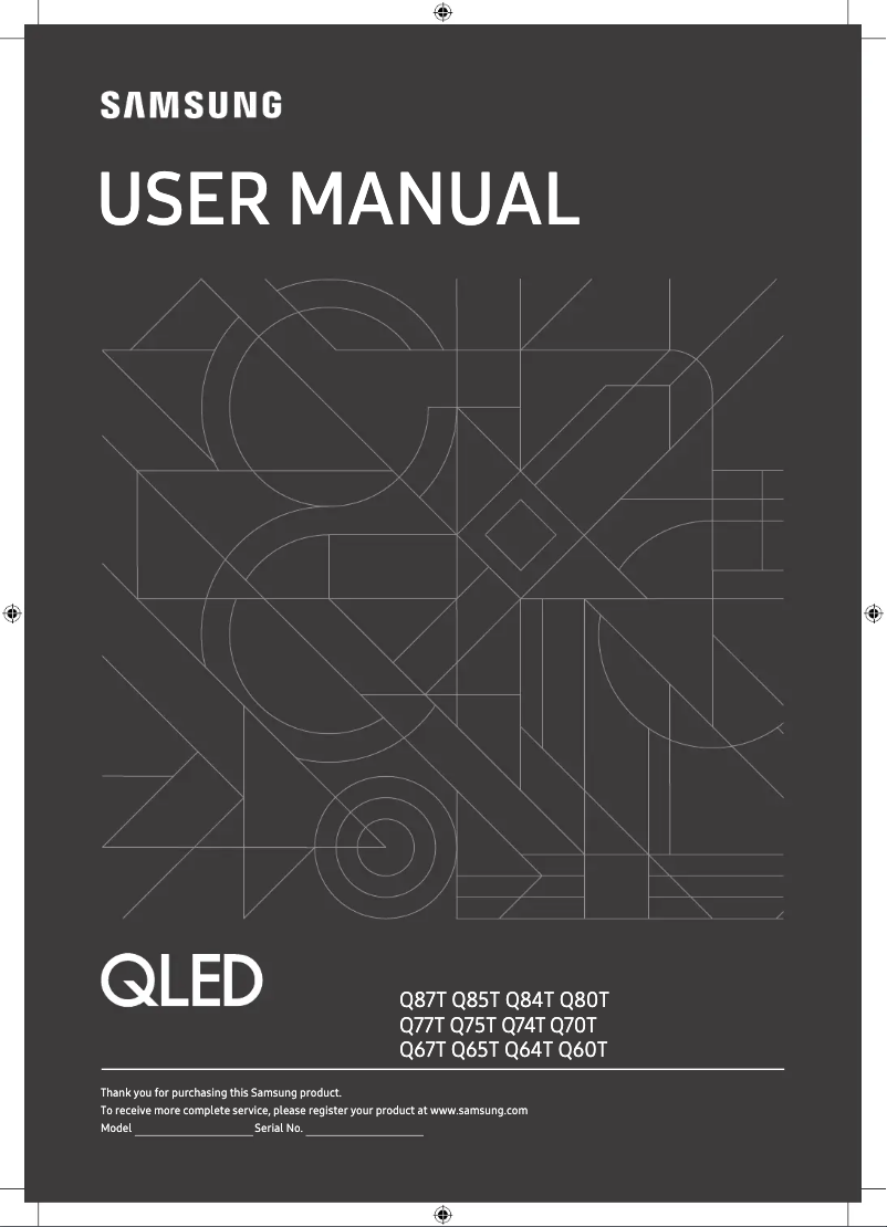 Image de la première page du manuel de l'appareil GQ43Q65TGU