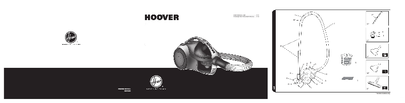 Page n°1 - Manuel utilisateur Hoover Sprint Evo TSBE1401 019