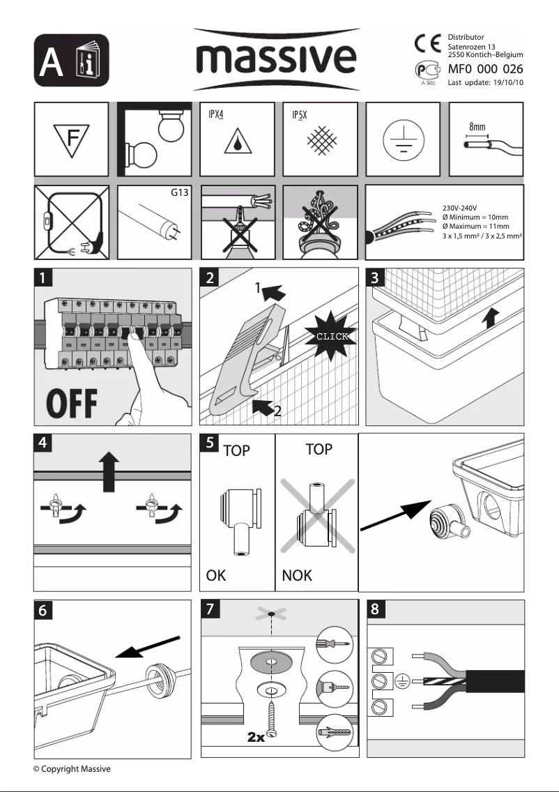 Image de la première page du manuel de l'appareil Aqua