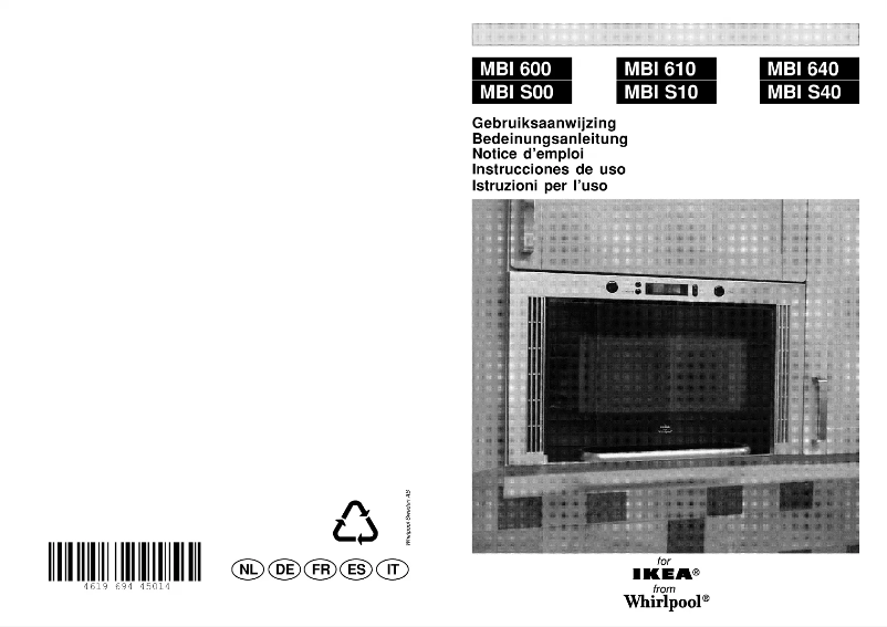 Image de la première page du manuel de l'appareil MBI S10