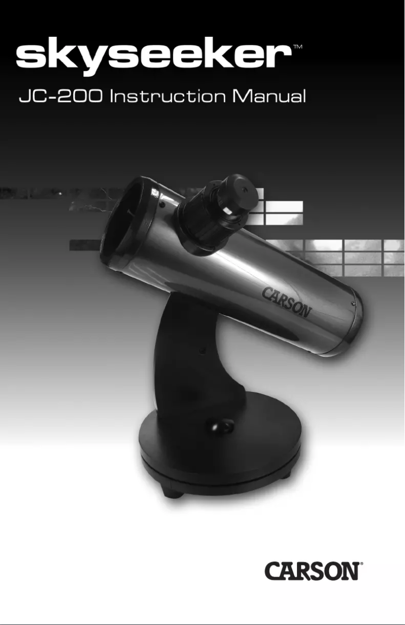 Page 1 de la notice Manuel utilisateur Carson SkySeeker JC-200