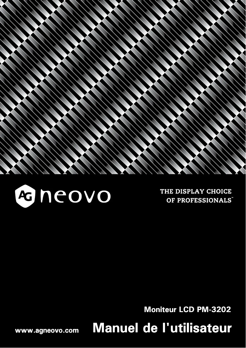 Page 1 de la notice Manuel utilisateur AG Neovo PM-3202