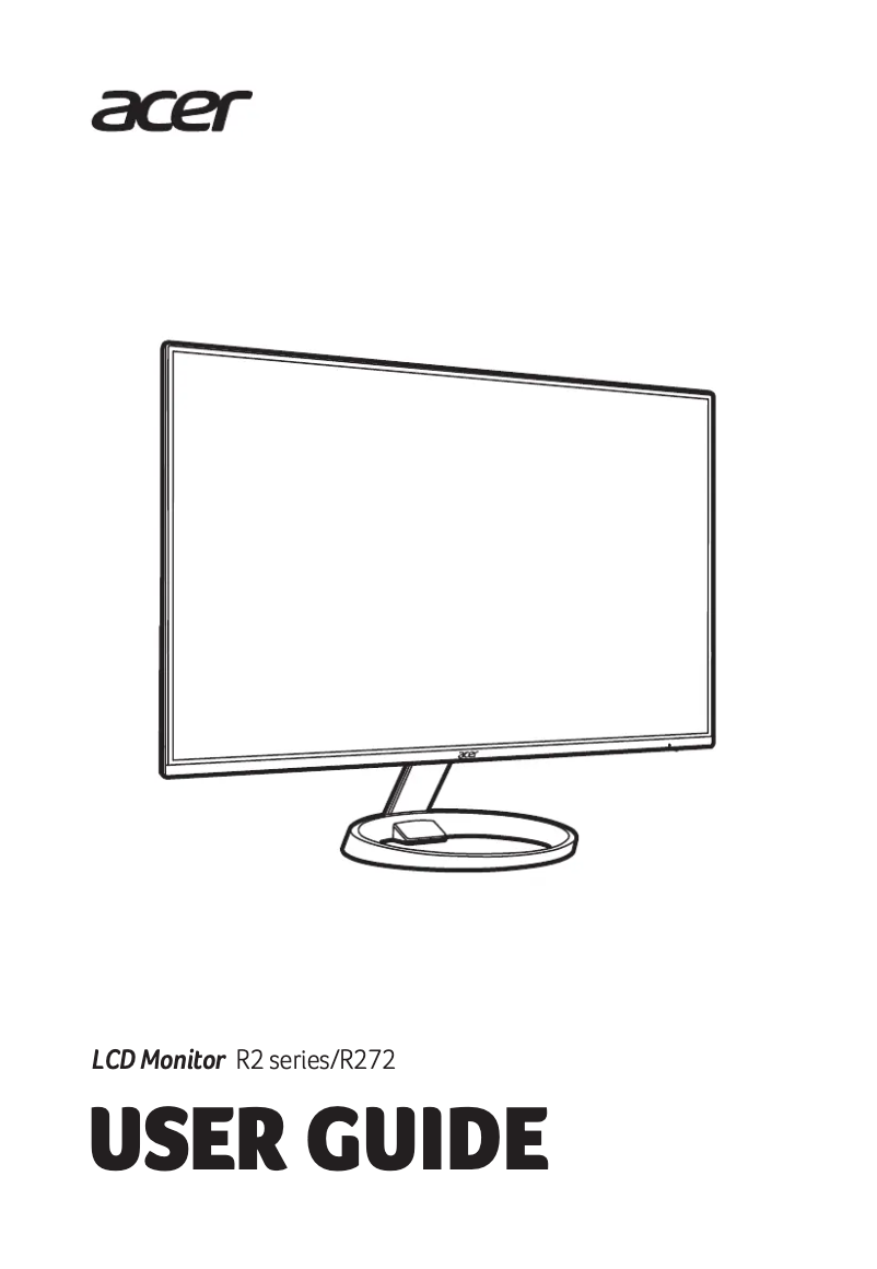 Page n°1 - Manuel utilisateur Acer R272