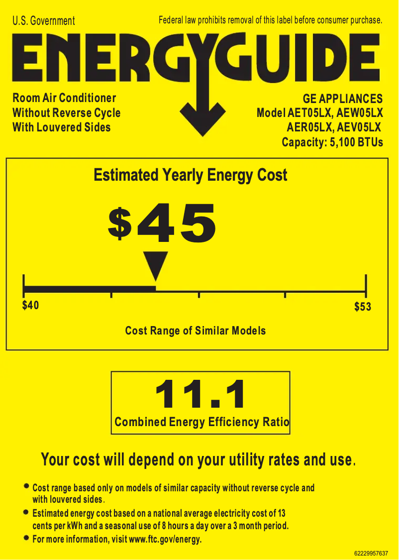 Image de la première page du manuel de l'appareil AER05LX