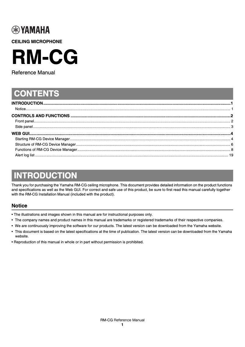 Image de la première page du manuel de l'appareil AD-CG