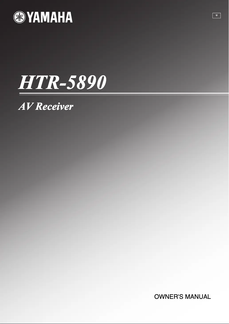 Imagen de la primera página del manual del dispositivo HTR-5890