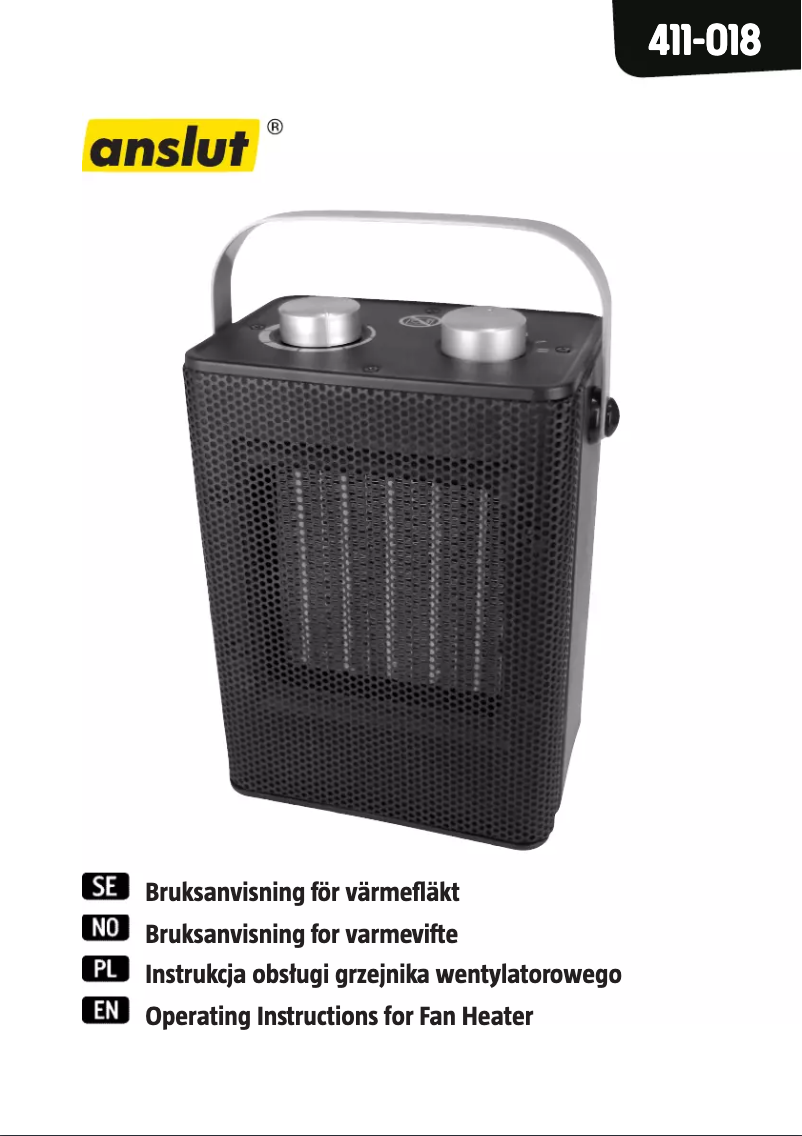 Page n°1 - Manuel utilisateur Anslut 411-018