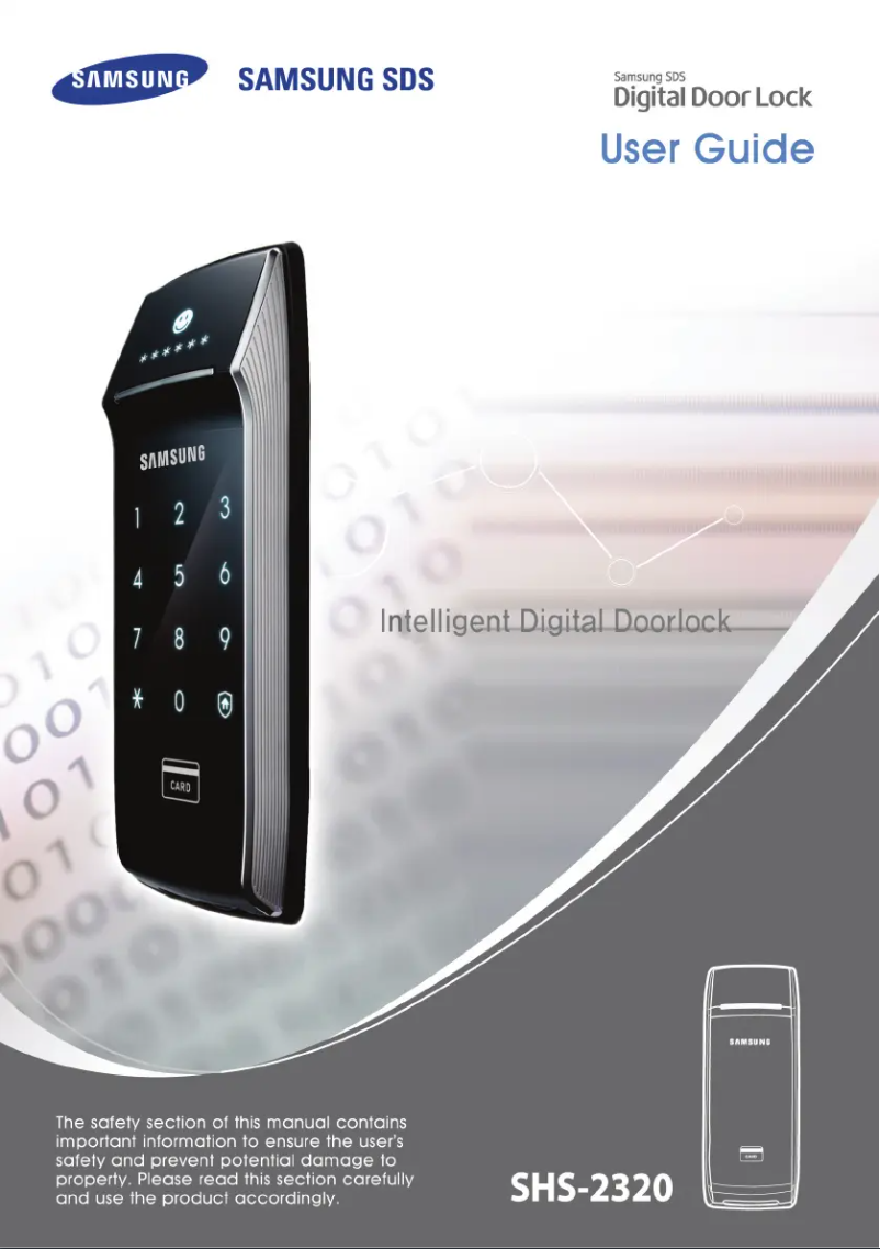 Page 1 de la notice Manuel utilisateur Samsung SHS-2320