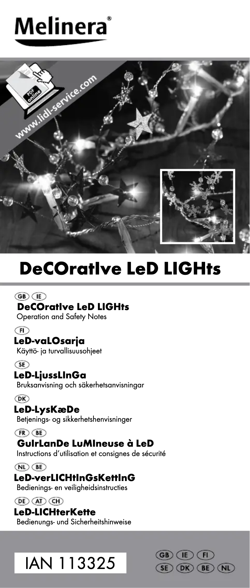 Image de la première page du manuel de l'appareil IAN 113325