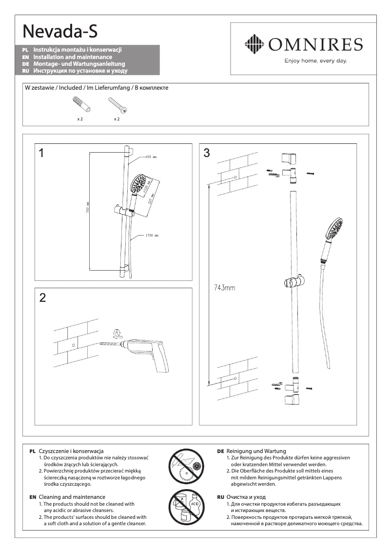 Página 1 del manual Manual de usuario Omnires Nevada-S