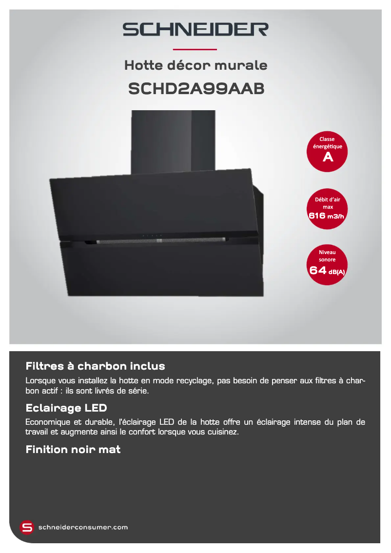 Página 1 del manual Manual de usuario Schneider SCHD2A99AAB