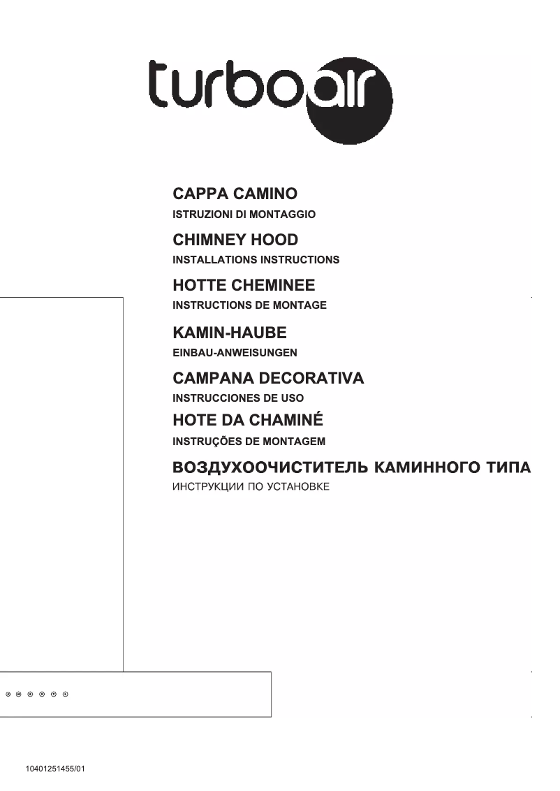 Page 1 de la notice Manuel utilisateur Turbo air Trevi IX/A/90