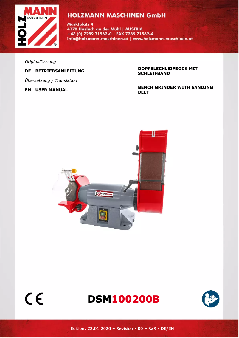 Page n°1 - Manuel utilisateur Holzmann DSM 100200B
