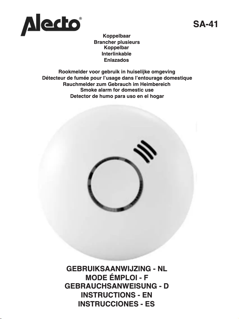 Image de la première page du manuel de l'appareil SA-43