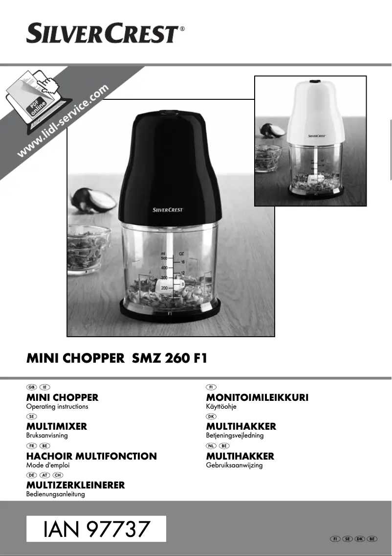 Page 1 de la notice Manuel utilisateur SilverCrest SMZ 260 F1