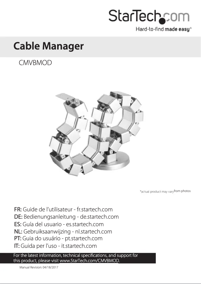 Image de la première page du manuel de l'appareil CMVBMOD