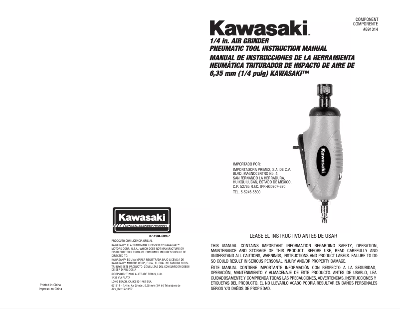 Image de la première page du manuel de l'appareil 840772