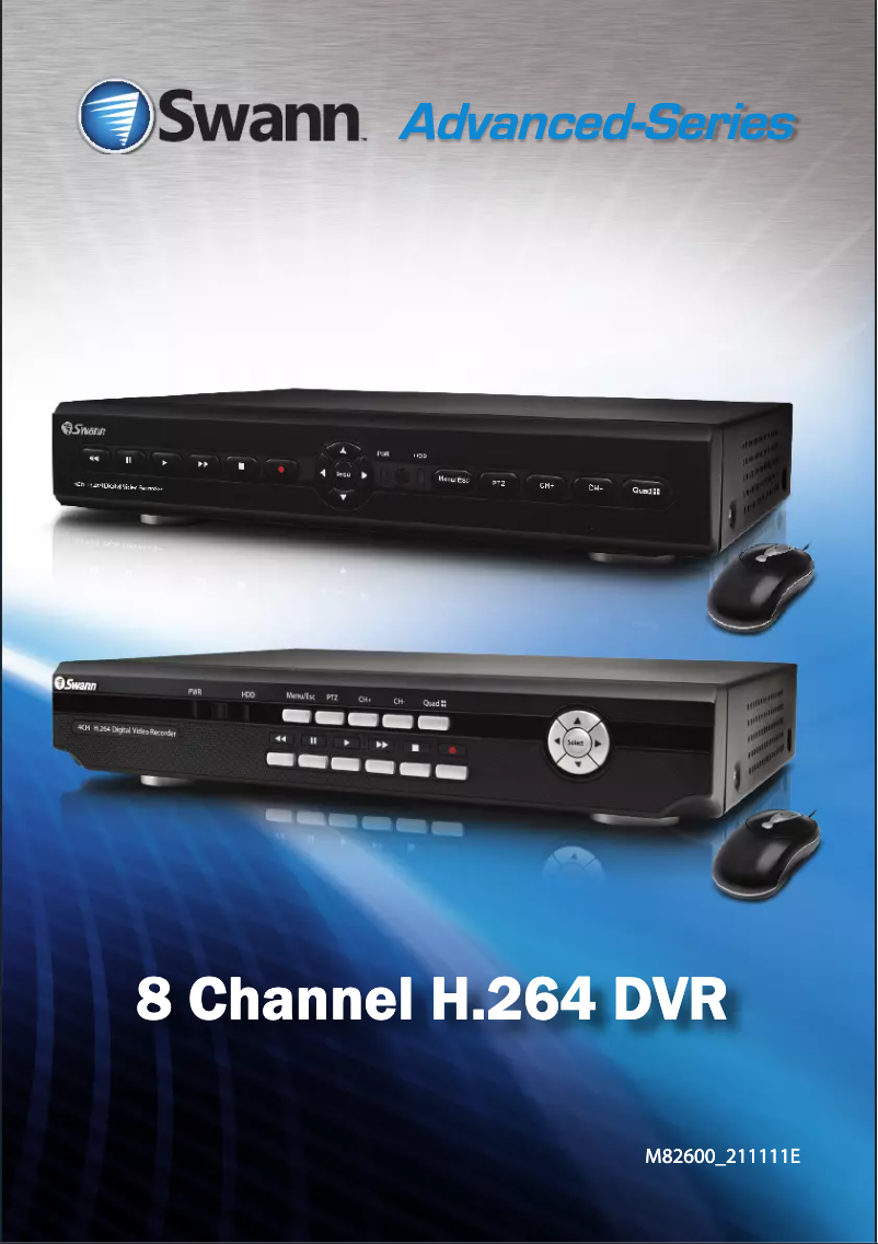 Image de la première page du manuel de l'appareil SWDVK-826004