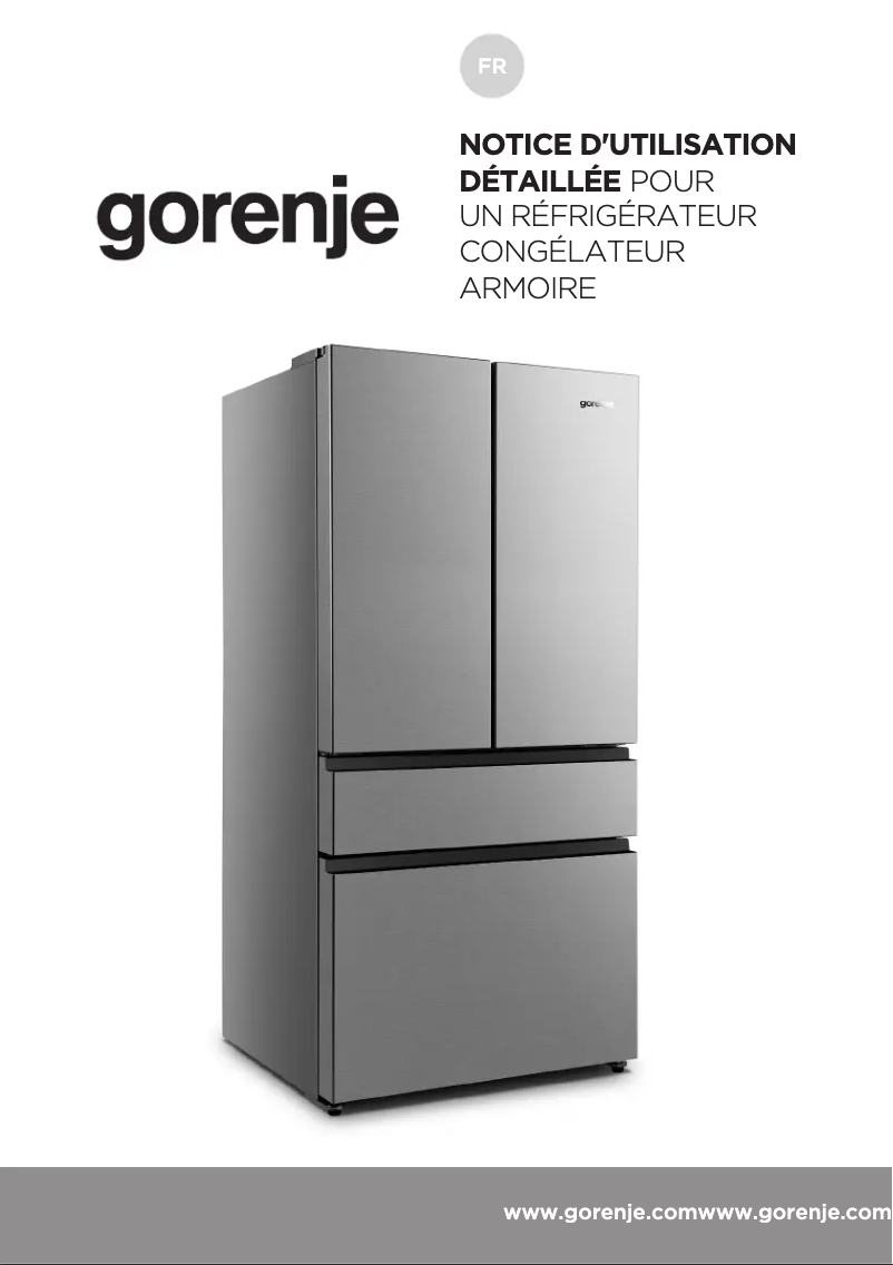 Page n°1 - Manuel utilisateur Gorenje NRM8181UX