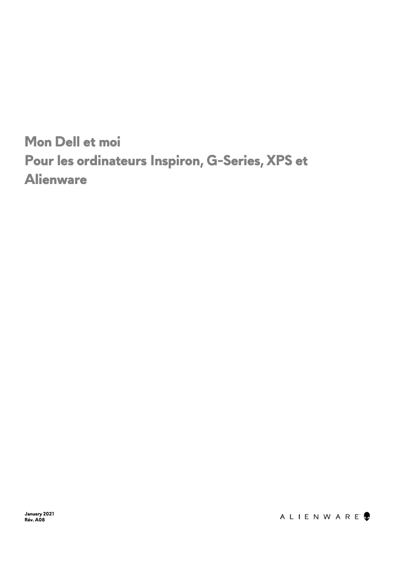 Page n°1 - Manuel utilisateur Alienware m15 R6