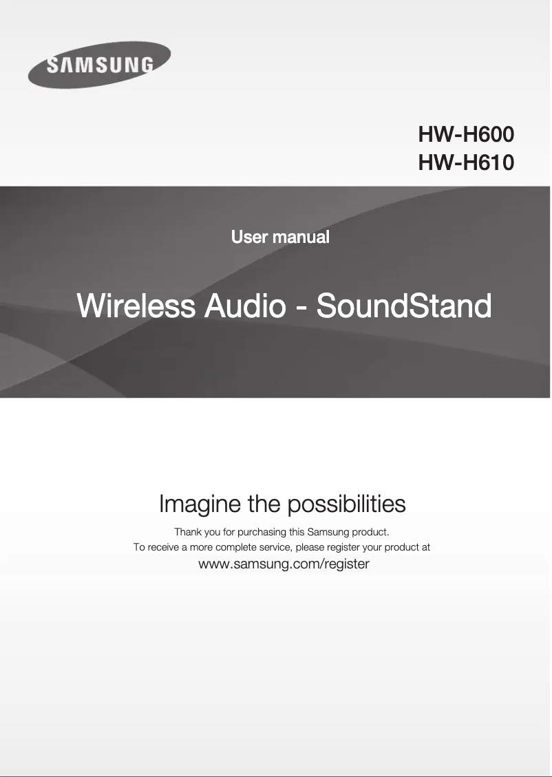 Página 1 del manual Manual de usuario Samsung HW-H610