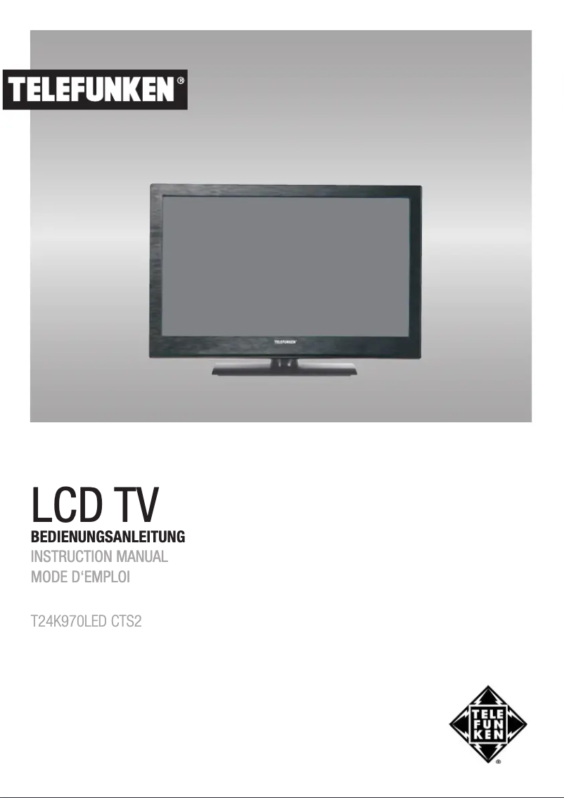 Image de la première page du manuel de l'appareil T24K970LED CTS2